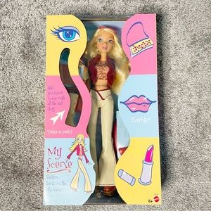 My Scene Barbie Doll Tan Bell Bottoms 2002 Mattel B2230 Chelsea New In Box
